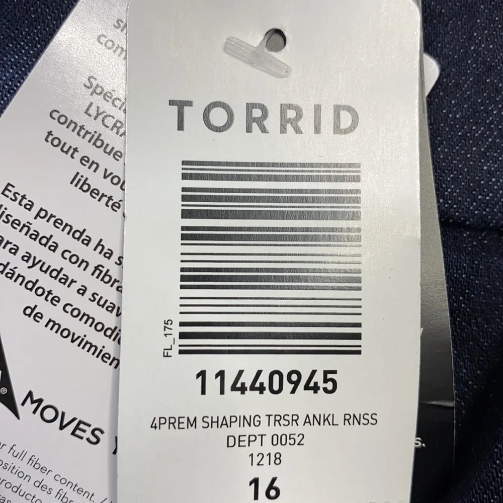 Torrid Trouser Ankle Skinny Cropped Pants 23